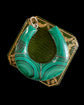 VICTORIAN MALACHITE HORSESHOE PENDANT