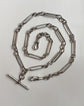 VICTORIAN SILVER PAPERCLIP ALBERT CHAIN