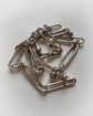 EDWARDIAN SILVER PAPERCLIP ALBERT CHAIN