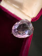 ANTIQUE LARGE AMETHYST LACE PIN