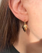 VICTORIAN FACETED GOLD ACORN EARRINGS