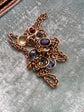 ANTIQUE 15CT & MULTI GEM CHAIN