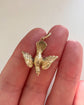 ANTIQUE 15CT GOLD DOVE BIRD PENDANT