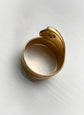 VICTORIAN 18CT & DIAMOND SNAKE RING