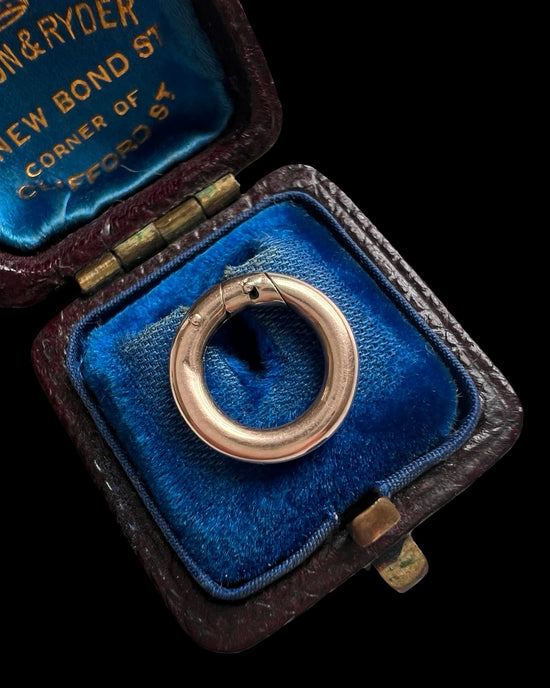 ANTIQUE 9CT GOLD PLATED PUSH BOLT