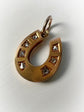 VICTORIAN DIAMOND & 15CT GOLD HORSESHOE PENDANT