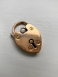 VICTORIAN 15CT GOLD HEART PADLOCK CLASP/PENDANT