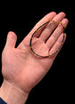 22CT GOLD & ELEPHANT HAIR HORSESHOE BANGLE