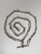 VICTORIAN SILVER PAPERCLIP ALBERT CHAIN
