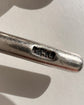 HUGE VICTORIAN TWIST OPEN CURB SILVER ALBERT CHAIN