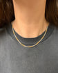 ANTIQUE 18CT GOLD & PLATINUM BI-COLOUR CURB CHAIN