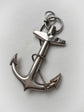 HUGE VICTORIAN SILVER ANCHOR PENDANT