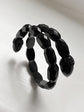VICTORIAN WHITBY JET ACORN BANGLE