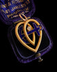 VICTORIAN 15CT GOLD HEART & ANCHOR PENDANT