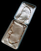 ANTIQUE BI-COLOUR 18CT GOLD & PLATINUM TROMBONE CHAIN