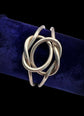 VINTAGE GUCCI SILVER LOVERS KNOT BANGLE