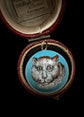 VICTORIAN ENAMEL CAT PENDANT