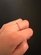 ANTIQUE 15CT GOLD STRIPED SPLIT RING
