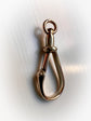 VICTORIAN LARGE 9CT GOLD SNAKE DOG CLIP