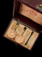 ANTIQUE DIAMOND & 15CT GOLD HORSESHOE EARRINGS