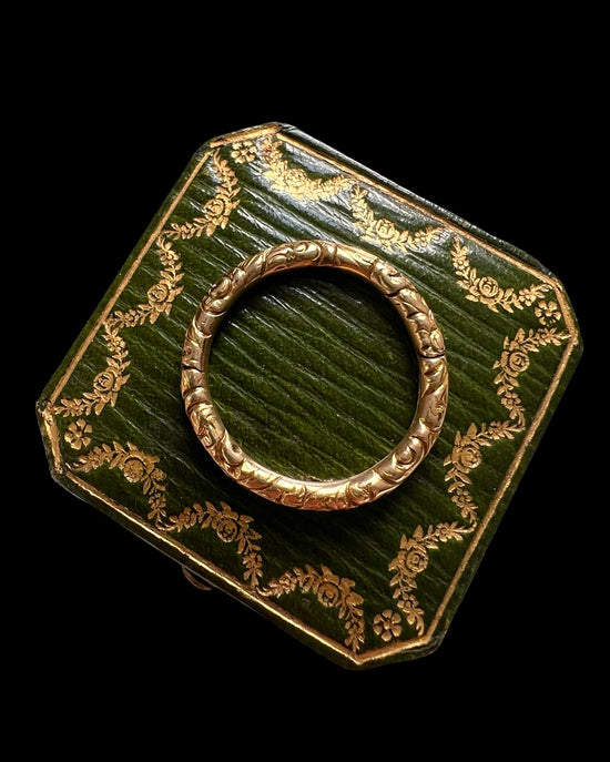 GEORGIAN 15CT GOLD CHUNKY SPLIT RING