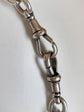 VICTORIAN CHUNKY SILVER PAPERCLIP CHAIN WITH REMOVABLE T-BAR