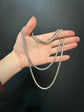 VICTORIAN SILVER SNAKE LINK CHAIN
