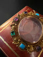 GEORGIAN CANATILLE GEM SET LOCKET