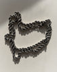 VINTAGE CHUNKY SILVER ROPE TWIST CHAIN