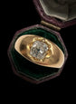 VICTORIAN DIAMOND & 18CT GOLD GYPSY RING