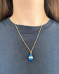EARLY 20TH CENTURY ENAMEL & DIAMOND EGG PENDANT