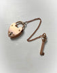 VICTORIAN 9CT GOLD HEART PADLOCK WITH WORKING KEY