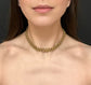 GEORGIAN HIGH CARAT GOLD STAR LINK CHAIN