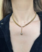 ANTIQUE PLATINUM & SAPPHIRE SPHERE CHAIN CHARMS