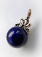 VICTORIAN LAPIS LAZULI SPHERE & DIAMOND BOW PENDANT