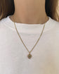 ANTIQUE 15CT GOLD DIAMOND & EMERALD HEART LOCKET