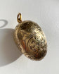 ANTIQUE SILVER GILDED EGG PENDANT