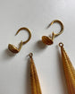 GEORGIAN HIGH CARAT GOLD TORPEDO EARRINGS