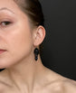 VICTORIAN WHITBY JET ACORN EARRINGS