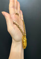 VINTAGE 18CT GOLD HUGE SCARAB BEETLE PENDANT