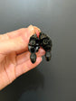 VICTORIAN WHITBY JET ACORN EARRINGS