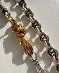 GEORGIAN 15CT GOLD & DIAMOND HAND CLASP / PENDANT