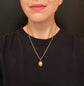 VICTORIAN 18CT GOLD WALNUT VINAIGRETTE PENDANT