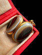 VICTORIAN BULLSEYE AGATE MOURNING LOCKET