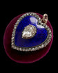ANTIQUE DIAMOND & ENAMEL HEART PENDANT