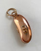 ANTIQUE 9CT GOLD MINI LUCKY BEAN PENDANT