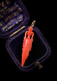 (SALE) EARLY 19TH CENTURY CARVED CORAL AMPHORA URN PENDANT
