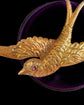 VICTORIAN 15CT GOLD SWALLOW PENDANT