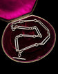 ANTIQUE SUPER CHUNKY SILVER PAPERCLIP ALBERT CHAIN