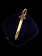 VICTORIAN RUBY & DIAMOND HORSESHOE NAIL PENDANT